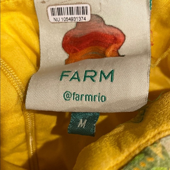 FARM Rio Macaw Bloom Gold and Pink Ruffled Tiered Maxi Dress Size M - Picture 15 of 16